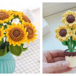 Sunflower Bouquet Free Crochet Pattern and Paid