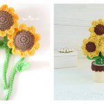 Sunflower Bouquet Free Crochet Pattern and Paid