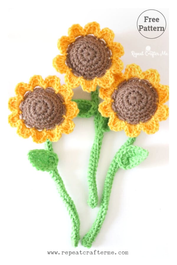 Sunflower Free Crochet Pattern 
