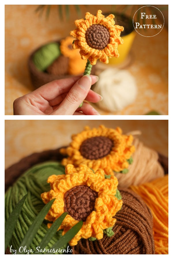 Sunflower Free Crochet Pattern