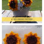 Sunflowers for Decor Free Crochet Pattern