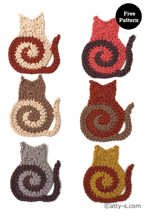Swirly Cat Free Crochet Pattern