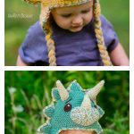 The Triceratops Dinosaur Hat Crochet Pattern