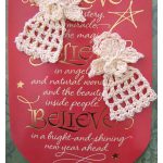 Tiny Christmas Angel Applique Free Crochet Pattern