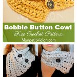 Versatile Bobble Button up Scarf Free Crochet Pattern