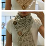 Versatile Ribbed Button Cowl Free Crochet Pattern