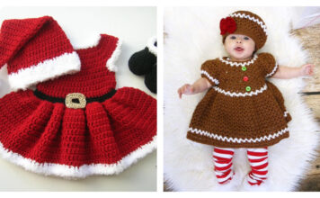 10 Christmas Baby Outfit Crochet Patterns