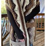6-Day Sideways Pocket Shawl Free Crochet Pattern