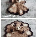 Baby Deer Lovey Security Blanket Crochet Pattern