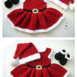 Baby Mrs. Santa Christmas Outfit Crochet Pattern