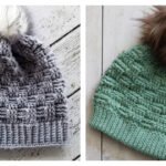 Basketweave Beanie Hat Free Crochet Patterns