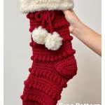 Boho Christmas Stocking Free Crochet Pattern