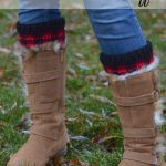 Buffalo Plaid Boot Cuffs Free Crochet Pattern