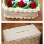 Cake Tissue Box Cozy Free Crochet Pattern