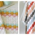 Catherine’s Wheel Stitch Blanket Free Crochet Pattern