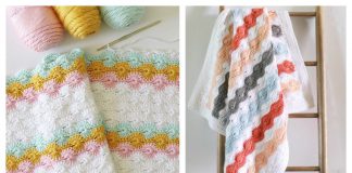 Catherine's Wheel Stitch Blanket Free Crochet Pattern