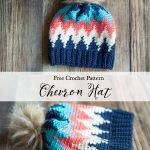 Chevron Hat Free Crochet Pattern