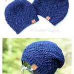 Chevron Peaks Slouch Free Crochet Pattern