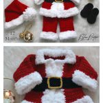 Christmas Baby Santa Suit Santa Hat Santa Boots Crochet Pattern