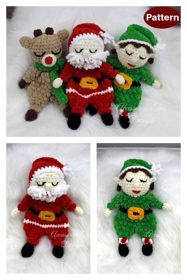 Christmas Holiday Baby Lovey Crochet patterns
