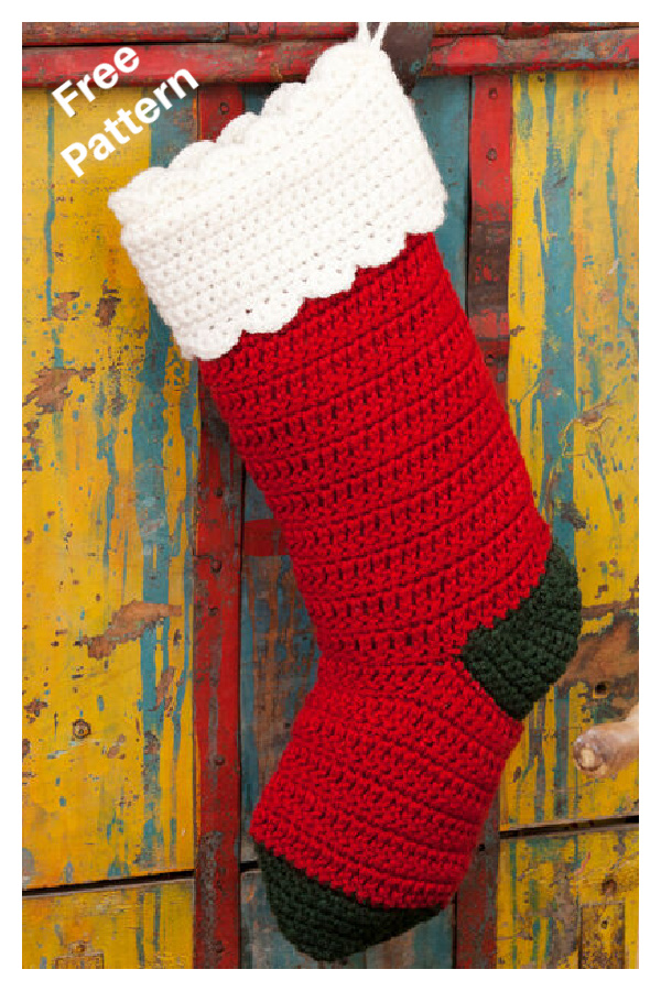 Christmas Stocking Free Crochet Pattern