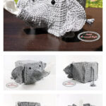 Elephant Tissue Box Cover Free Crochet Pattern