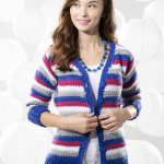 Everyday Striped Cardigan Free Crochet Pattern