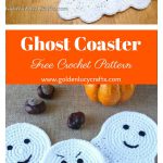 Ghost Coaster Free Crochet Pattern