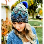 Glicka Beanie Chevron Hat Free Crochet Pattern