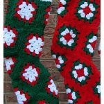 Granny Square Christmas Stocking Free Crochet Pattern