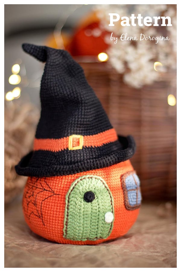 Halloween Amigurumi Pumpkin House Crochet Pattern