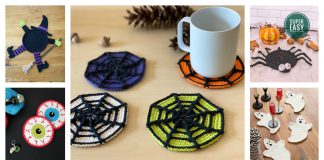 Halloween Coaster Free Crochet Pattern and Paid