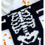 Halloween Skeleton Baby Costume Sweater Free Crochet Pattern