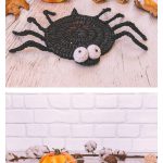 Halloween Spider Web Coasters Crochet Pattern