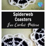 Halloween Spiderweb Coasters Free Crochet Pattern