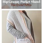 Hip Granny Pocket Shawl Free Crochet Pattern