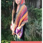 Hooded Pocket Shawl Free Crochet Pattern