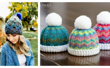 Lovely Chevron Hat Free Crochet Pattern and Paid