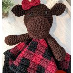 Miss Moose Blanket Buddy Lovey Free Crochet Patterns