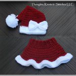 Mrs. Claus’ Santa Hat & Skirt Crochet Pattern