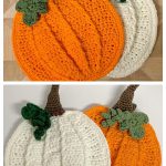 Plump Pumpkin Potholder Crochet Pattern