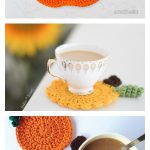 Pumpkin Coasters Crochet Patterns