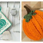 Pumpkin Potholder Crochet Patterns