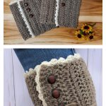 Rustic Boot Cuffs Free Crochet Pattern