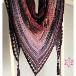 Secret Paths Lace Triangle Scarf Free Crochet Pattern