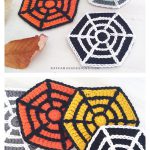 Spiderweb Coasters Free Crochet Pattern