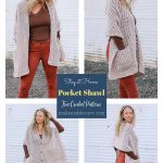 Stay at Home Pocket Shawl Free Crochet Pattern