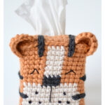 Tiger Tissue Box Cover Free Crochet Pattern