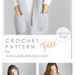 Watson Waffle Sleeveless Cardigan FREE Crochet Pattern