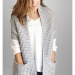 Watson Waffle Sleeveless Cardigan FREE Crochet Pattern